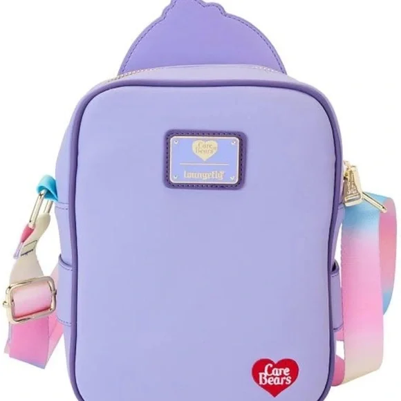 The Loungefly Care Bears and Cousin Cozy Heart Penguin Crossbuddies Bag - Picture 3 of 4